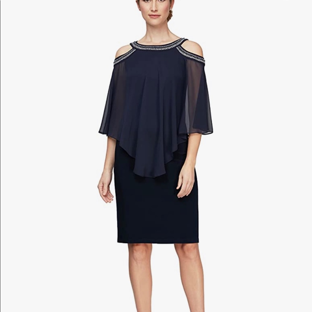 Alex Evening Dress - Navy